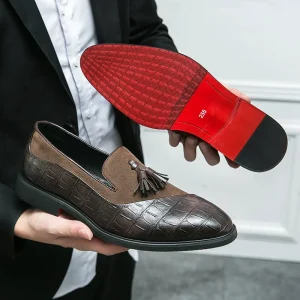British pointed loafers men's