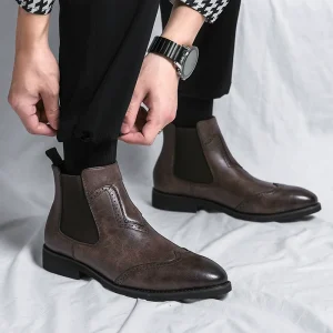 British Color-polished Martin Leather Boot