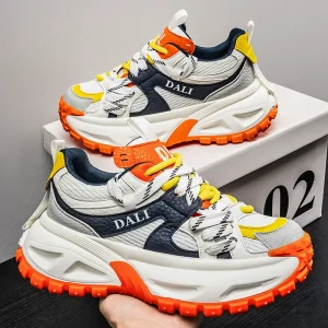 Breathable Thick-Soled Dad Shoes for Men